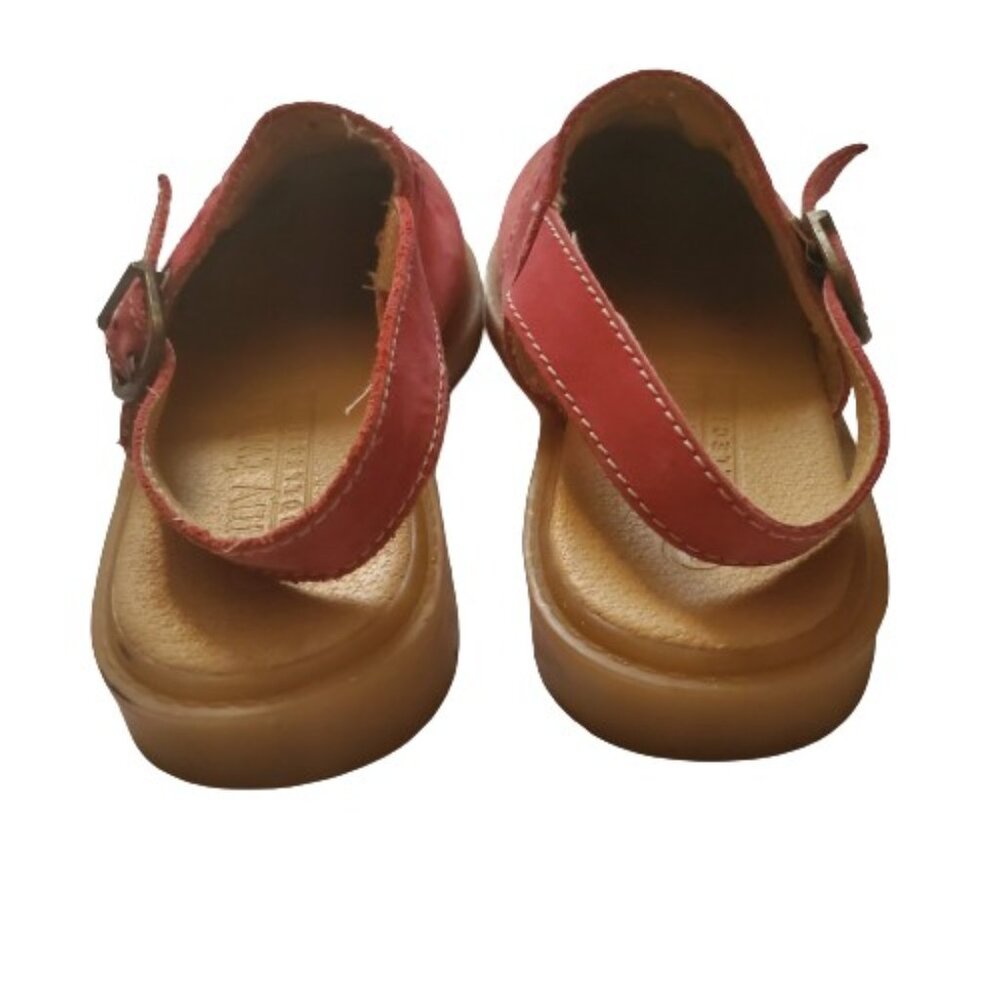 MY TWINN Collections Kids Girls Pink Nubuck Leather Slip-On Flat Clogs Size‎ 1 - Picture 6 of 12